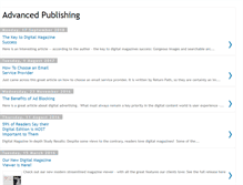 Tablet Screenshot of blogs.advancedpublishing.com